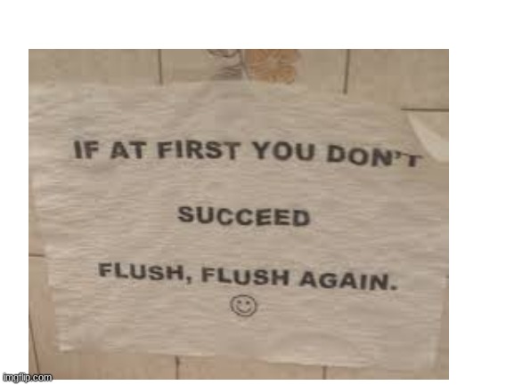 *flush**flush**flush**flush**flush**flush* | image tagged in funny | made w/ Imgflip meme maker