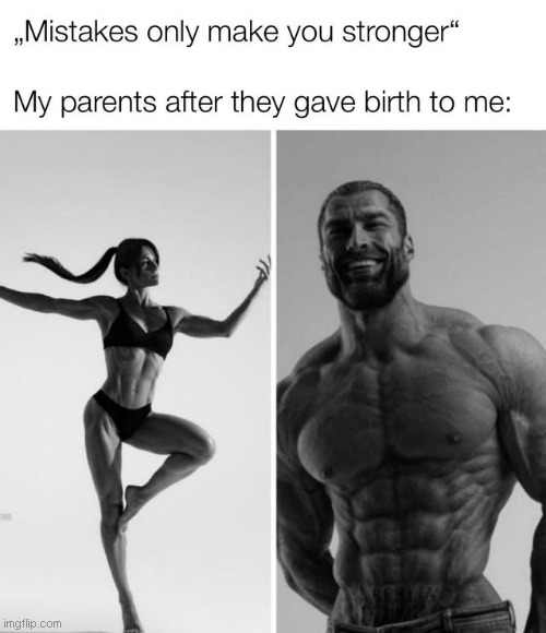 POV You Were Born In Gigachad Meme 🗿💪 