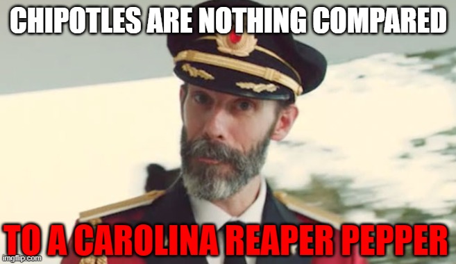CHIPOTLES ARE NOTHING COMPARED TO A CAROLINA REAPER PEPPER | made w/ Imgflip meme maker