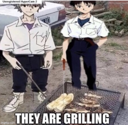 Hello chats | image tagged in they are grilling | made w/ Imgflip meme maker
