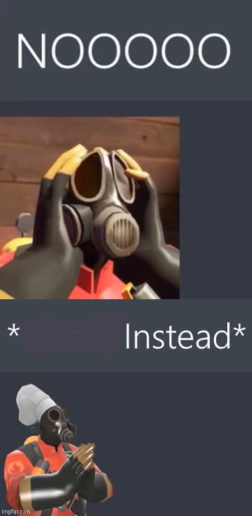 High Quality Pyro NOOOO *cooks instead* Blank Meme Template