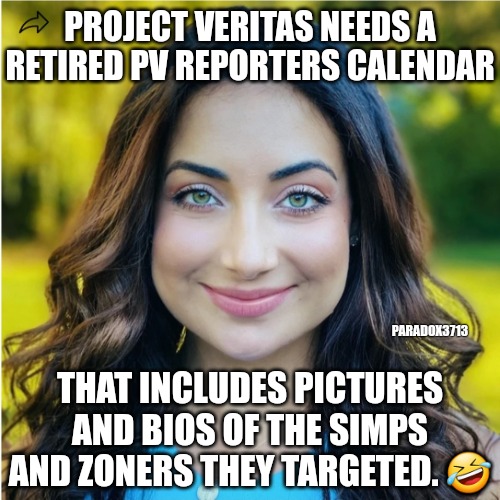 Do you even Simp, Bro? | PROJECT VERITAS NEEDS A RETIRED PV REPORTERS CALENDAR; PARADOX3713; THAT INCLUDES PICTURES AND BIOS OF THE SIMPS AND ZONERS THEY TARGETED. 🤣 | image tagged in memes,politics,twitter,facebook,google,elon musk | made w/ Imgflip meme maker