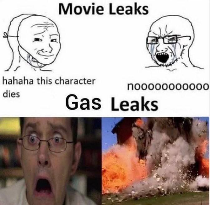 High Quality gas leaks Blank Meme Template