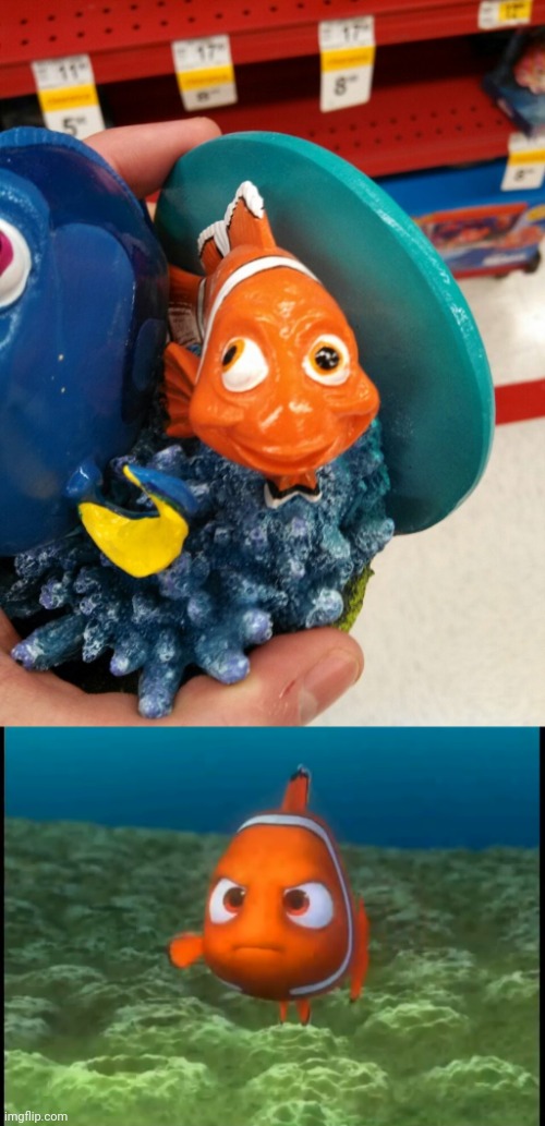 Messed up Nemo design | image tagged in nemo,finding nemo,you had one job,memes,meme,fail | made w/ Imgflip meme maker