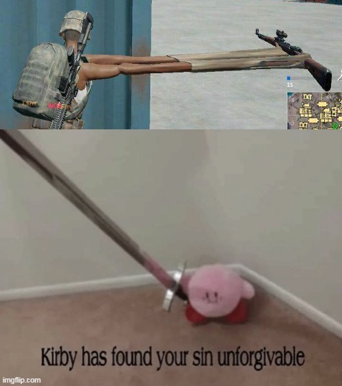 hacks | image tagged in kirby has found your sin unforgivable | made w/ Imgflip meme maker