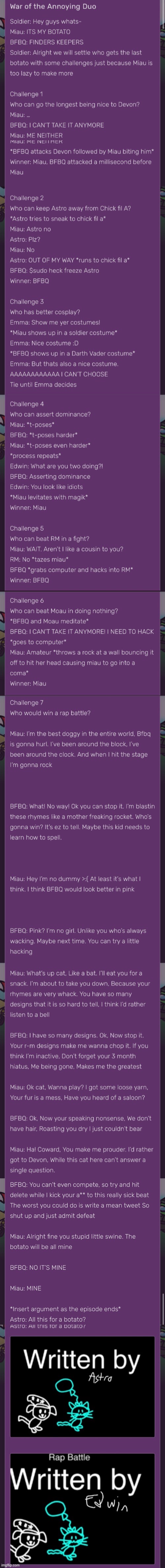 War of the Annoying duo (for edwin) | made w/ Imgflip meme maker