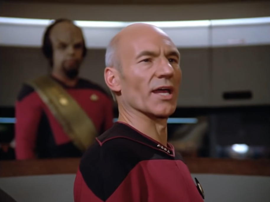 High Quality Picard Shut Up Wesley Blank Meme Template
