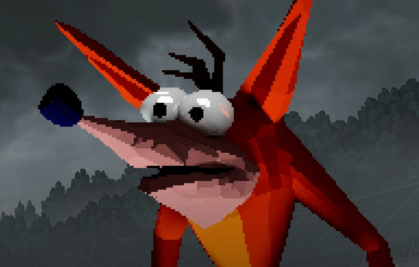 Crash Bandicoot Death Blank Meme Template