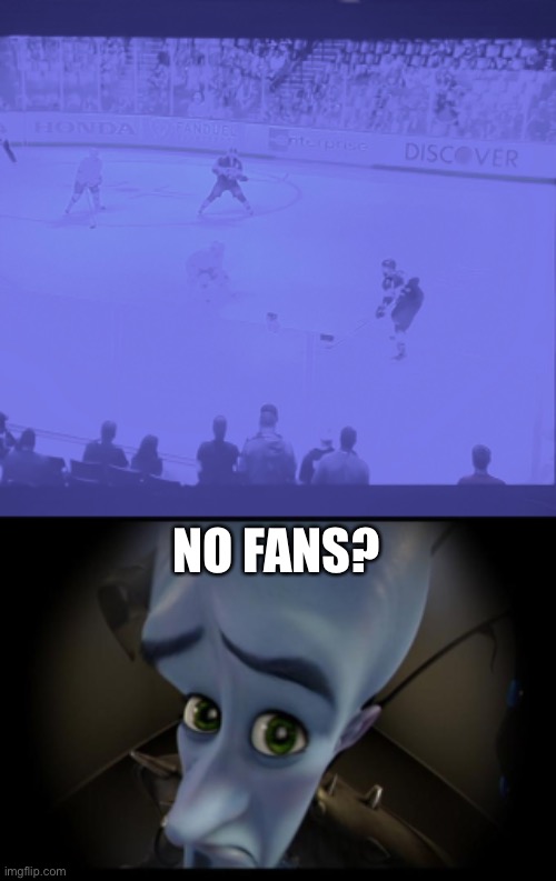NO FANS? | image tagged in no b es | made w/ Imgflip meme maker