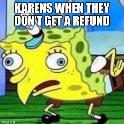 triggerpaul | KARENS WHEN THEY DON’T GET A REFUND | image tagged in triggerpaul | made w/ Imgflip meme maker