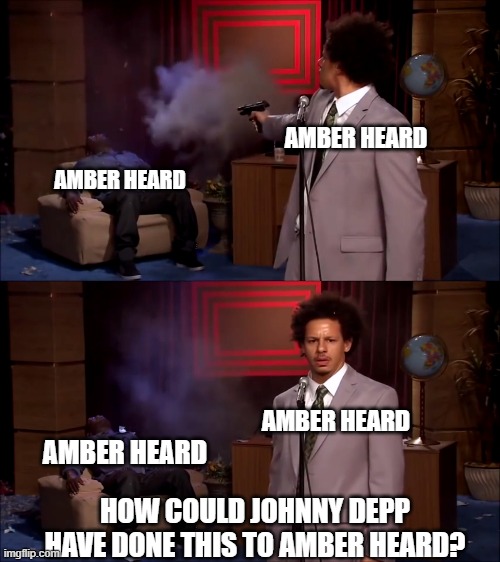 We All Witnessed a Murder Today, and Camille Vasquez was not the Culprit | AMBER HEARD; AMBER HEARD; AMBER HEARD; AMBER HEARD; HOW COULD JOHNNY DEPP HAVE DONE THIS TO AMBER HEARD? | image tagged in how could they have done this,amber heard,johnny depp,justice for johnny depp | made w/ Imgflip meme maker