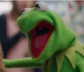 Kermit laughing Blank Meme Template