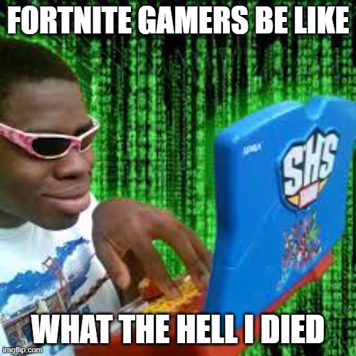 mums boy | FORTNITE GAMERS BE LIKE; WHAT THE HELL I DIED | image tagged in gaming | made w/ Imgflip meme maker