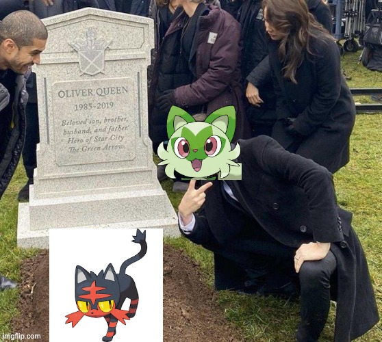 Man at gravestone | image tagged in man at gravestone,pokemon | made w/ Imgflip meme maker