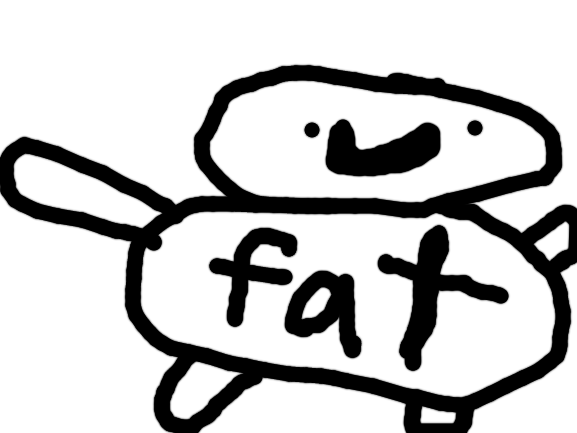 FAT Stickman Blank Meme Template
