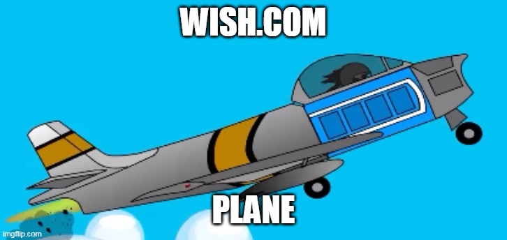 WISH.COM; PLANE | made w/ Imgflip meme maker