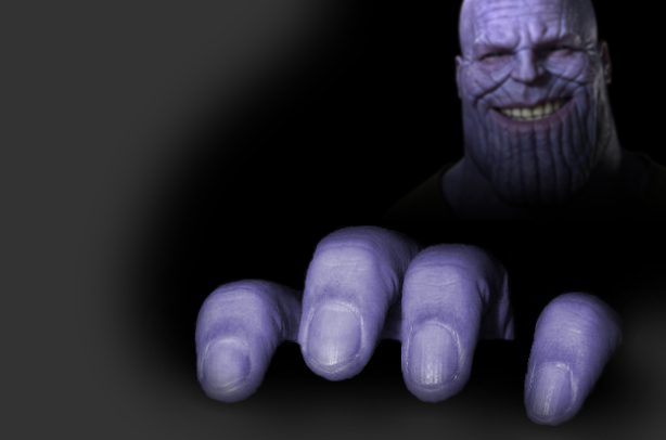 High Quality thanos is trying to catch a gay Blank Meme Template