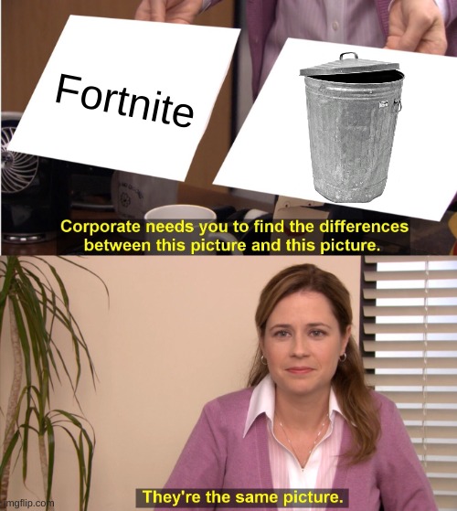 They're The Same Picture | Fortnite | image tagged in memes,they're the same picture | made w/ Imgflip meme maker