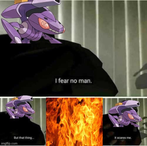 Bug-Steel Type | image tagged in i fear no man | made w/ Imgflip meme maker