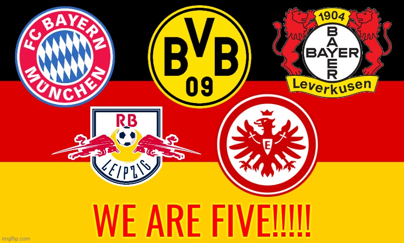Frankfurt 1-1 Rangers (4-3 on penalties). SGE becomes the 5TH German club in the UCL Group stage |  WE ARE FIVE!!!!! | image tagged in frankfurt,rangers,europa league,futbol,soccer,memes | made w/ Imgflip meme maker