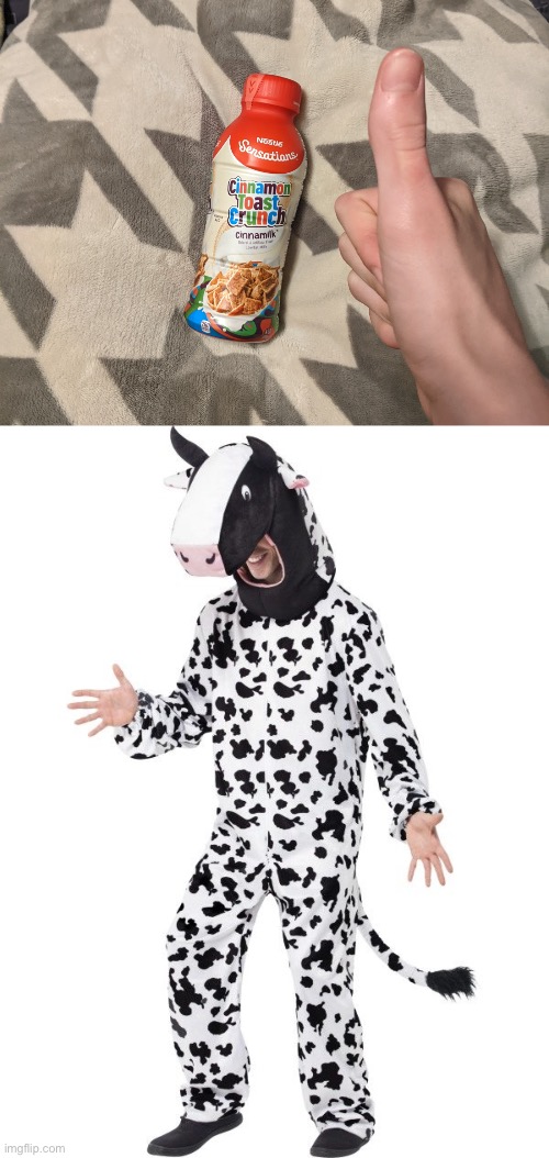 guys i’m a cow | image tagged in cinnamilk | made w/ Imgflip meme maker