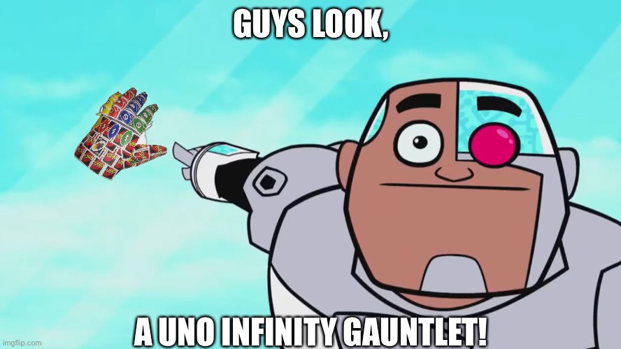 Uno infinity gauntlet Blank Template - Imgflip