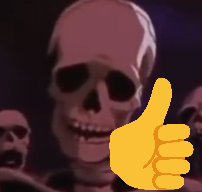 skeleton approved Blank Meme Template