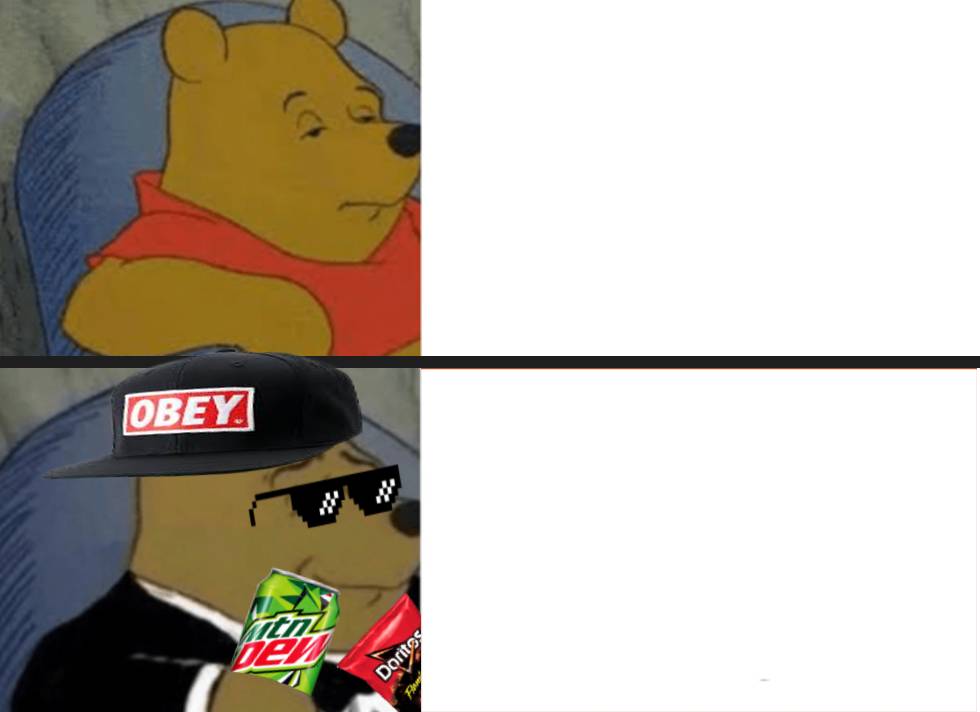 Winnie The MLG Pooh Blank Meme Template