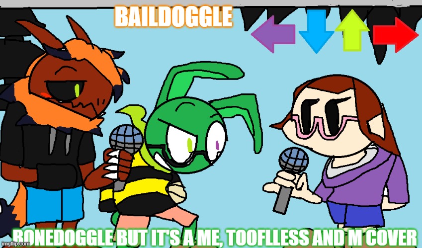 Baildoggle | BAILDOGGLE; BONEDOGGLE BUT IT'S A ME, TOOFLLESS AND M COVER | image tagged in undertale,papyrus,fnf | made w/ Imgflip meme maker