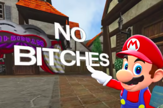 Mario No Bitches Blank Meme Template