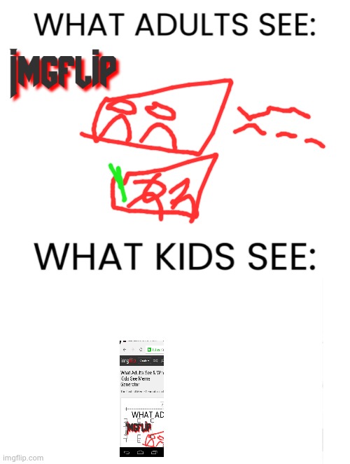 What Adults See & What Kids See | image tagged in what adults see what kids see | made w/ Imgflip meme maker