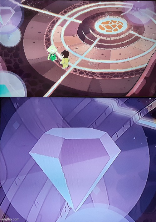 so i'm rewatching steven universe and. why's pink diamond here | image tagged in steven universe | made w/ Imgflip meme maker