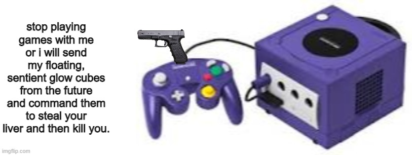 High Quality Gamecube thing Blank Meme Template