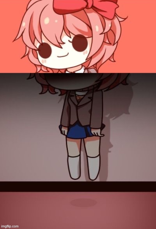 Sayori commits susicide | image tagged in sayori commits susicide | made w/ Imgflip meme maker