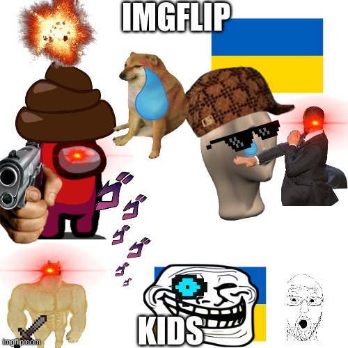 gud | IMGFLIP; KIDS | image tagged in memes,blank transparent square | made w/ Imgflip meme maker