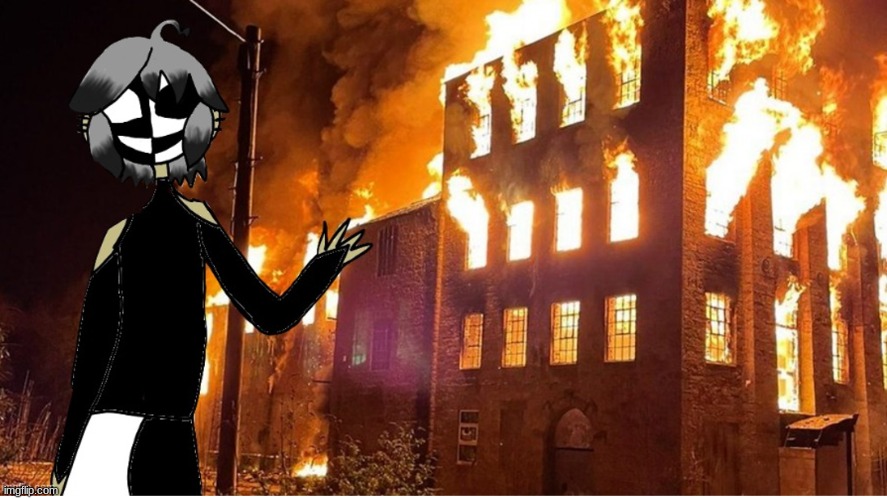 Ghost: haha arson fun | made w/ Imgflip meme maker