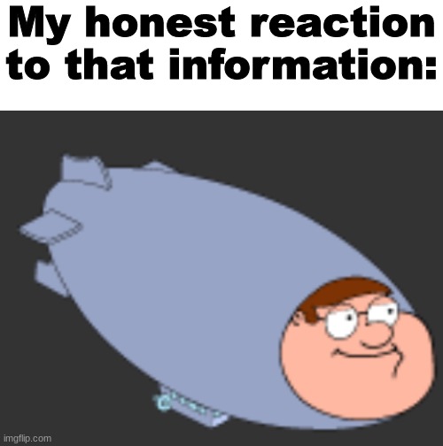 My honest reaction to that information: | made w/ Imgflip meme maker