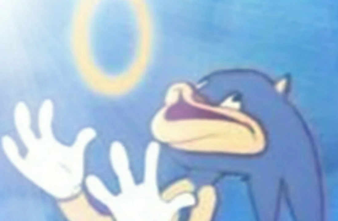 High Quality Gangsta's Paradise Sonic Blank Meme Template