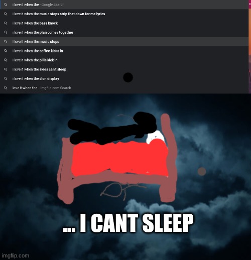 ... I CANT SLEEP | image tagged in erw | made w/ Imgflip meme maker