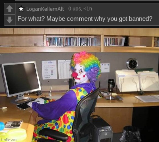clown computer | image tagged in clown computer | made w/ Imgflip meme maker