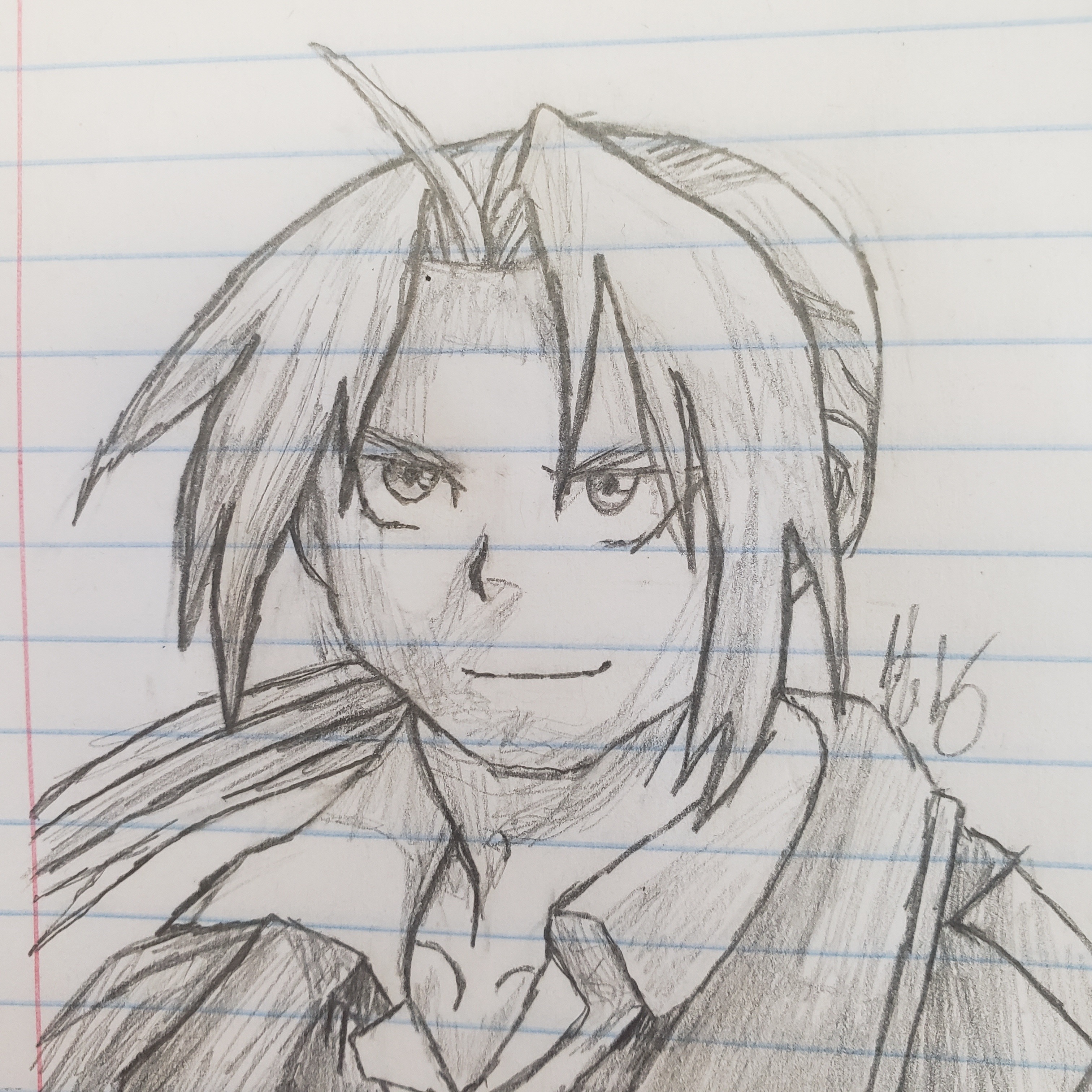 Edward Elric | image tagged in drawing,fullmetal alchemist | made w/ Imgflip meme maker