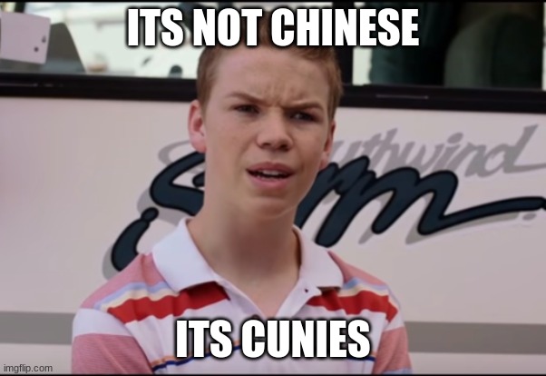 You Guys are Getting Paid | ITS NOT CHINESE ITS CUNIES | image tagged in you guys are getting paid | made w/ Imgflip meme maker