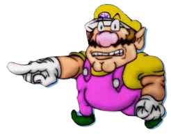 Wario in Living with Wario Meme Template