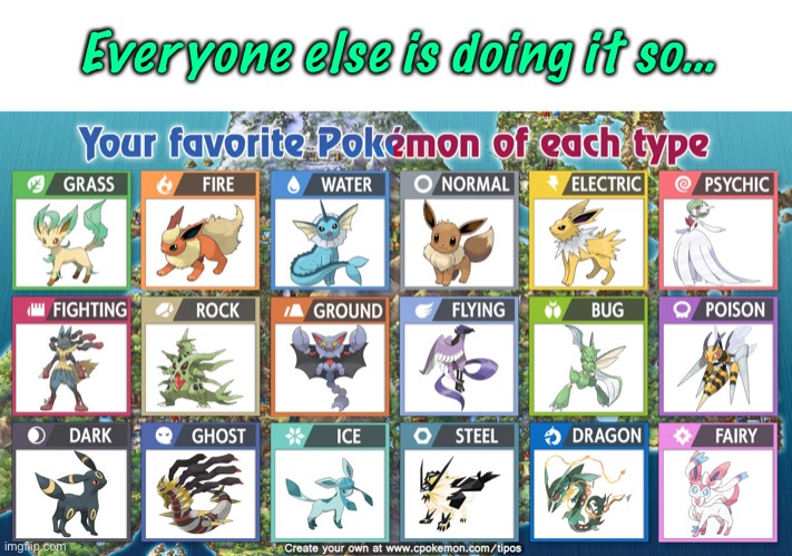 Hehe, all Eeveelutions!!! - Imgflip