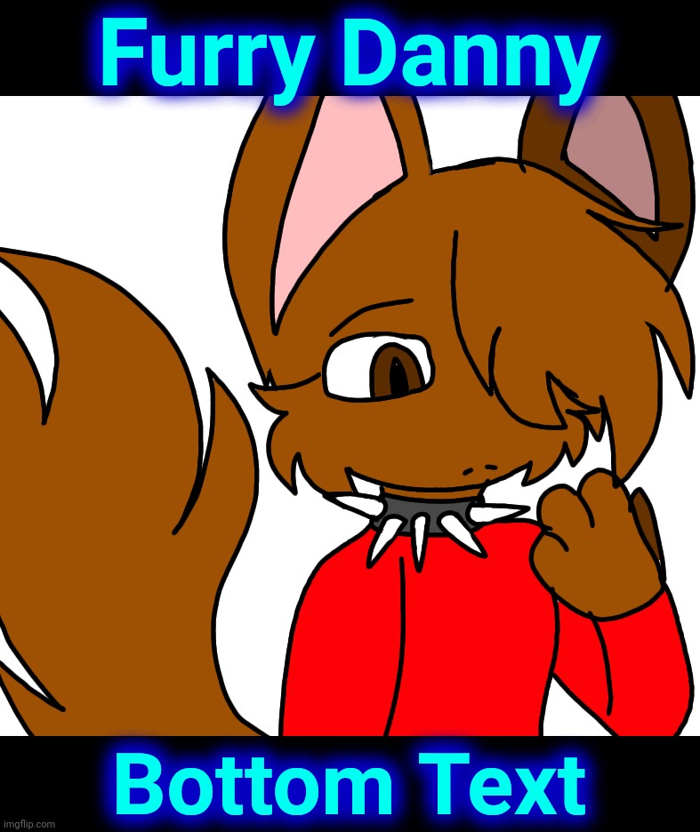 Furry Danny; Bottom Text | made w/ Imgflip meme maker