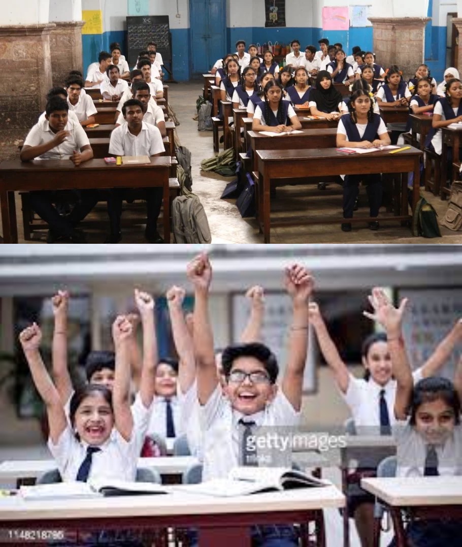 Indian Classroom Blank Meme Template