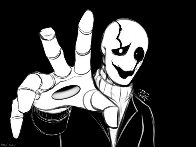 Gaster | image tagged in gaster | made w/ Imgflip meme maker