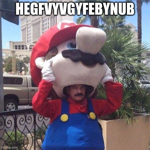 Marioception | HEGFVYVGYFEBYNUB | image tagged in mario | made w/ Imgflip meme maker