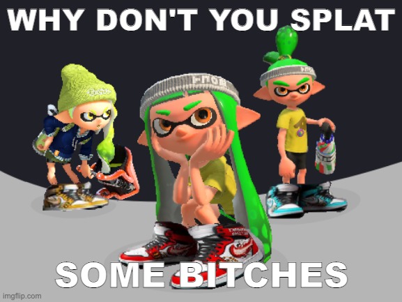 WHY DON'T YOU SPLAT; SOME BITCHES | made w/ Imgflip meme maker