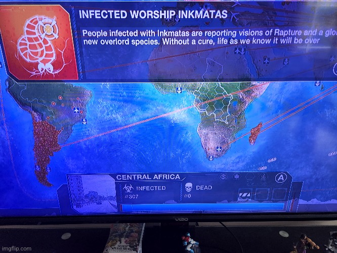 They aren't infected, they are followers of Inkmatas, she shall direct us to greatness | made w/ Imgflip meme maker